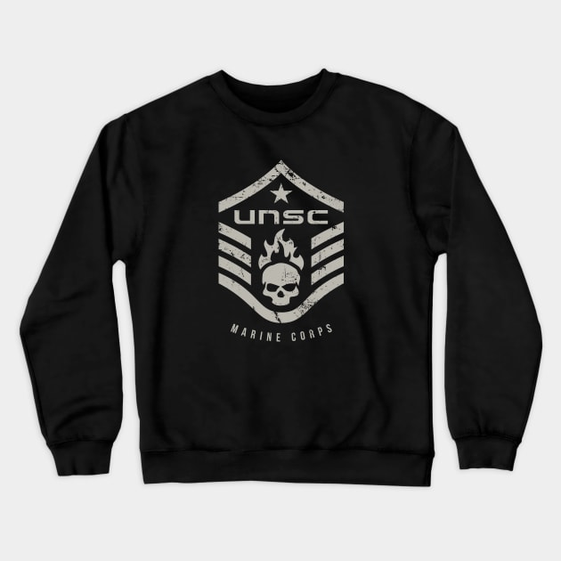 UNSC Halo Marine Corps Crewneck Sweatshirt by SilverfireDesign